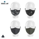 Social Lab Triple Layer Reusable Kid's Face Masks, 4 Pack