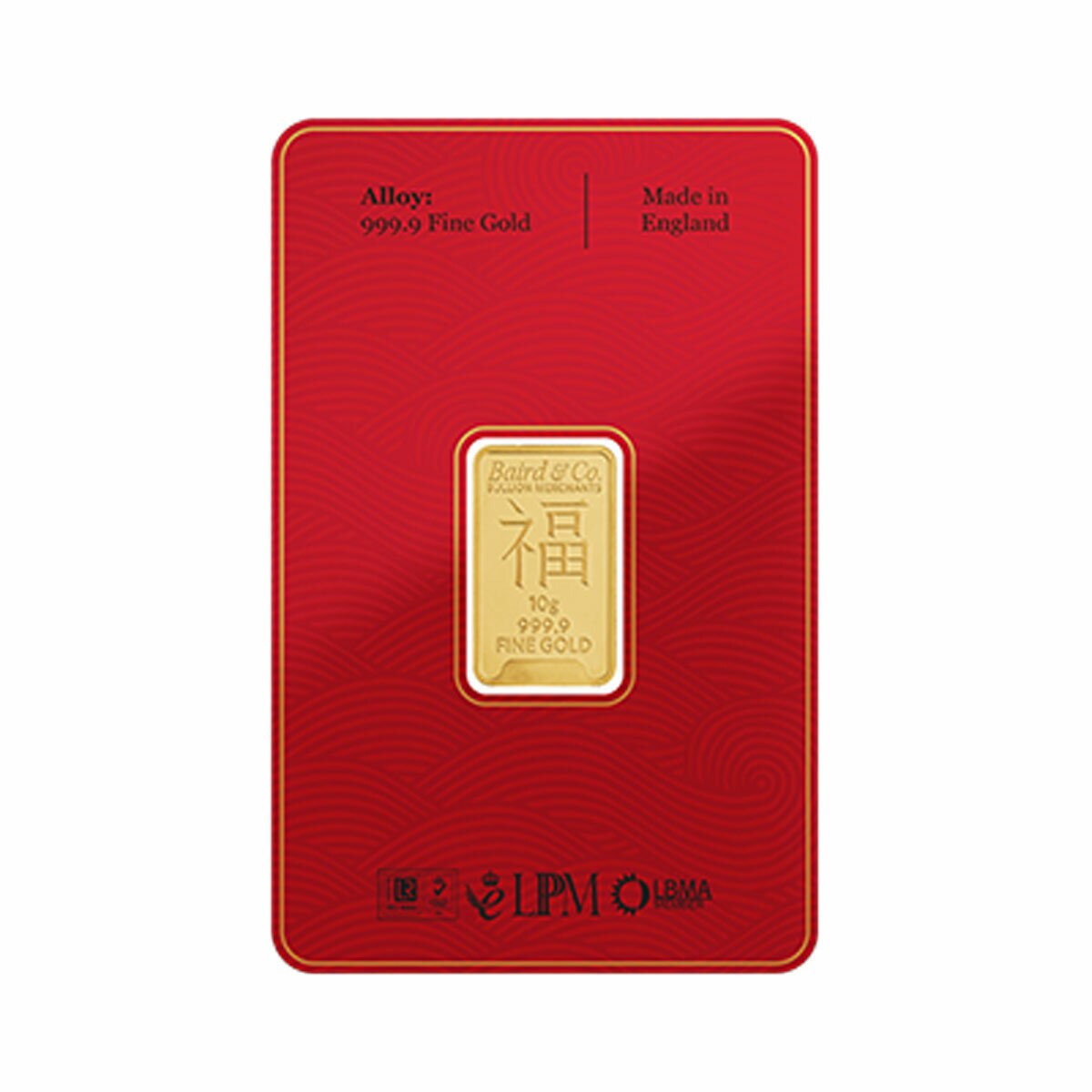 10 Gram Year of the Horse Gold Minted Bar