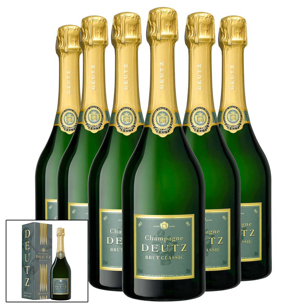 Deutz Brut Classic N.V Champagne, 6 x 75cl Costco UK