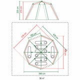 Coleman Octagon Blue Tent, 8 Person Coleman Octagon Blue Tent, 8 Person