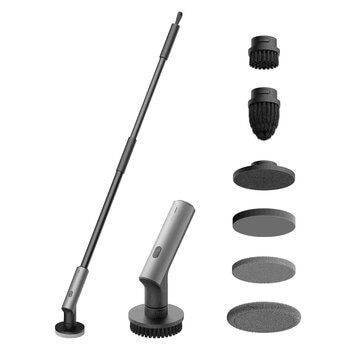 HOTO Cordless Spin Scrubber with 6 Brush Heads