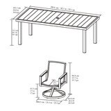 Agio Maricopa 7 Piece Sling Dining Set + Cover