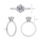1.50ct Round Brilliant Cut Diamond Solitaire Ring, Platinum