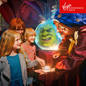 Virgin Experience Days Family Visit to Shrek's Adventure & Two Course Meal with Mocktails at Inamo for Four People