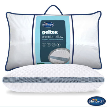 Silentnight Geltex Premier Pillow, 2 pack