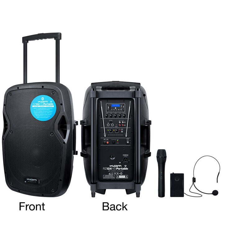 KAM RZ12AP 12" Portable Bluetooth Speaker, 800W Costco UK