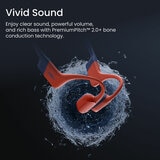 Enjoy clear sound, powerful volume and rich base with premium pitch 2.0+ bone conduction technoloy Enjoy clear sound, powerful volume and rich base with premium pitch 2.0+ bone conduction technoloy