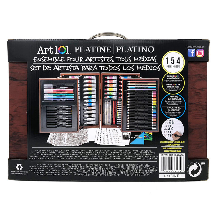 Art 101 All Media Artist Set - 154 Pieces