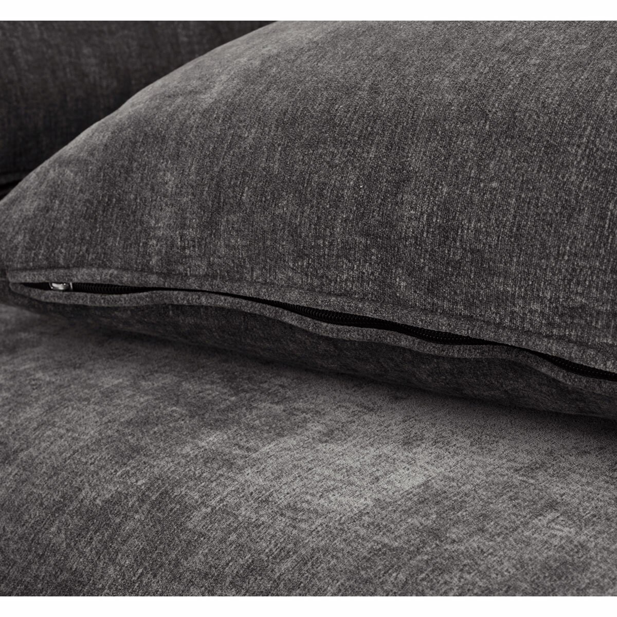 Aiden & Ivy Sereen Dark Grey Fabric Corner Chair