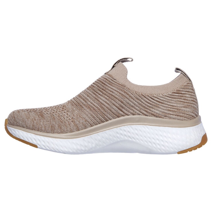 Skechers Solar Fuse-Lite Joy Knit Women's Shoes in Beige Heather, Size 7