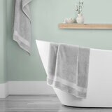 Grandeur 100% hygro cotton towel in Harbour Mist  grey