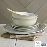 Denby Stoneware 12 Piece Dinnerware Set, Linen