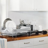 Sabatier Expandable Dish Rack with Stemware Rack