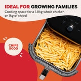 Lifestyle image of Instant Vortex Plus ClearCook Air Fryer ideal for growing families