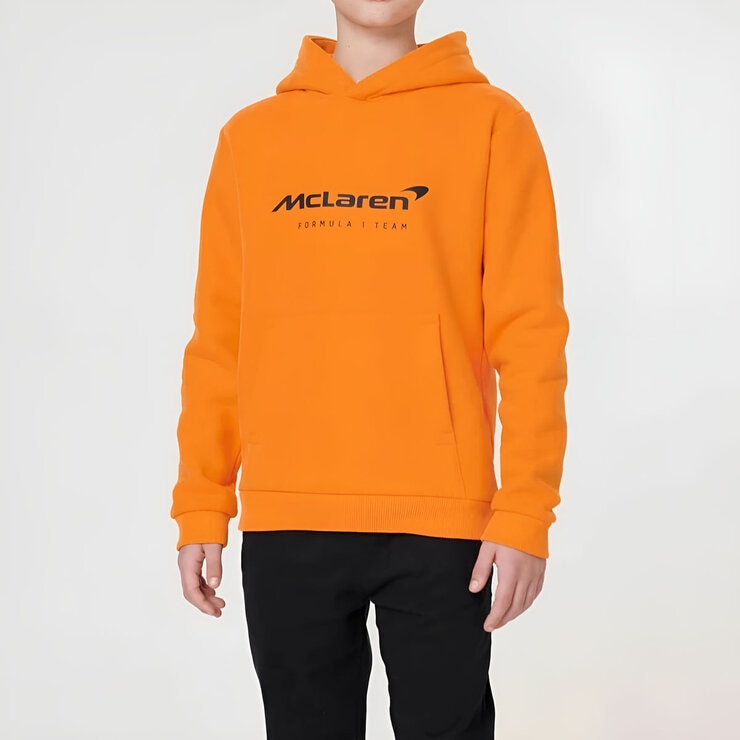 McLaren F1 Kid's Core Essentials Orange Hoodie McLaren F1 Kid's Core Essentials Orange Hoodie