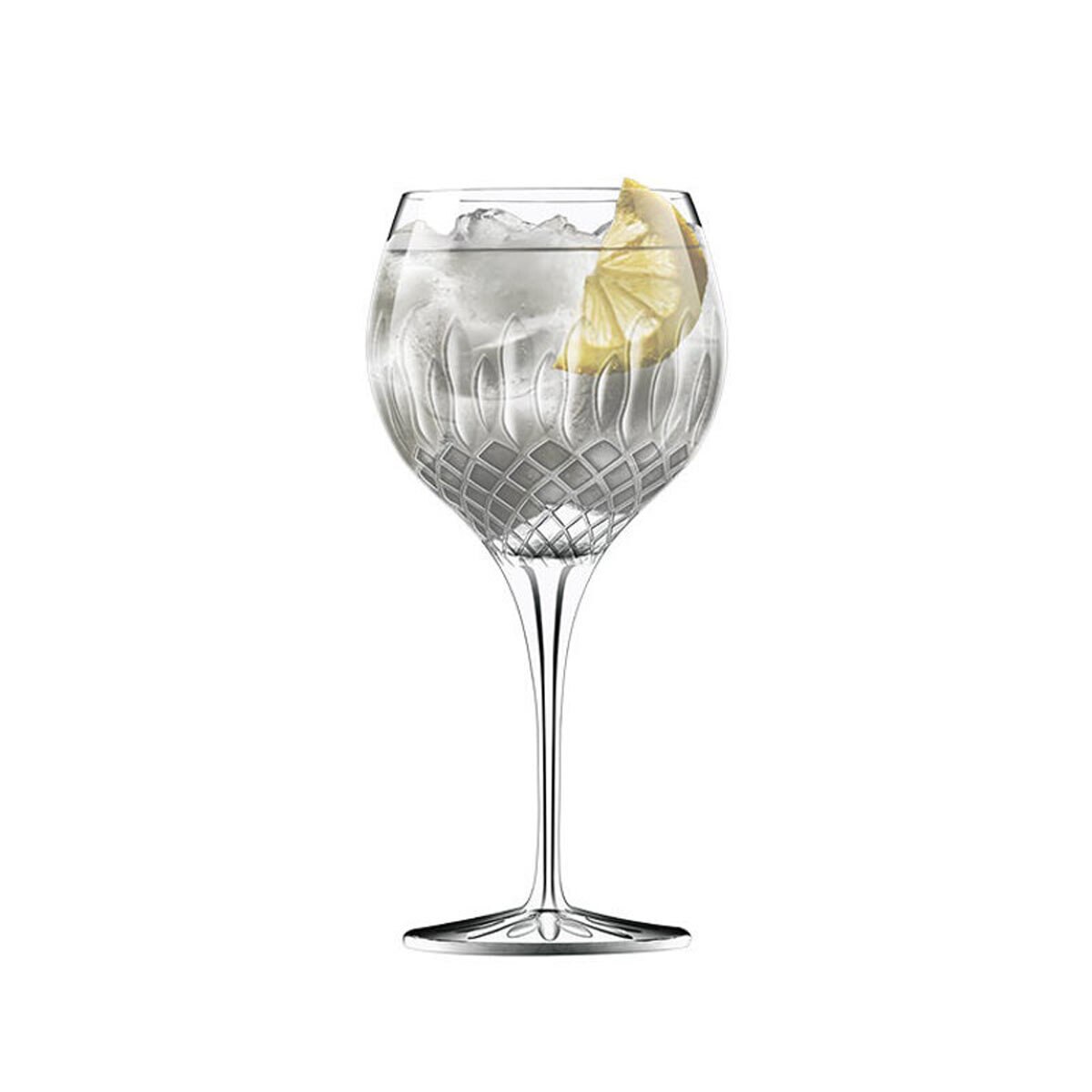 Luigi Bormioli Diamante Crystal Gin Glasses, 650ml, 8 Pack