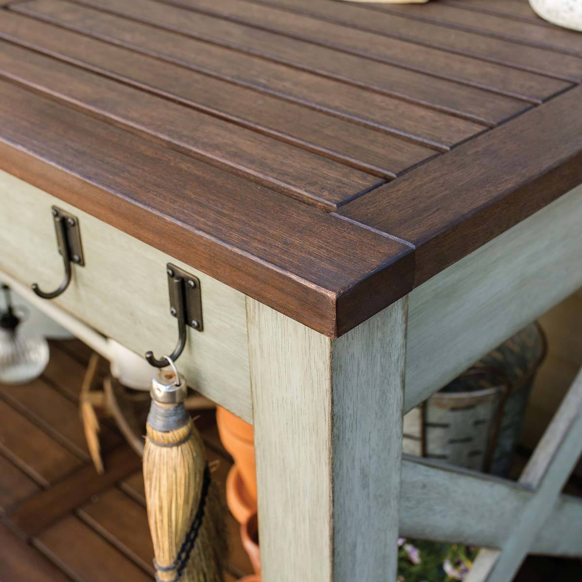 Pike and Main Outdoor 5ft 4" (163cm) Wooden Potting Bench Costco UK