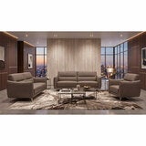 Nicoletti Jupiter Taupe Leather Armchair Nicoletti Jupiter Taupe Leather Armchair