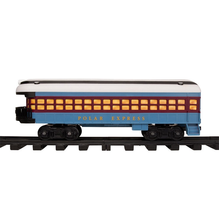Polar express train on track