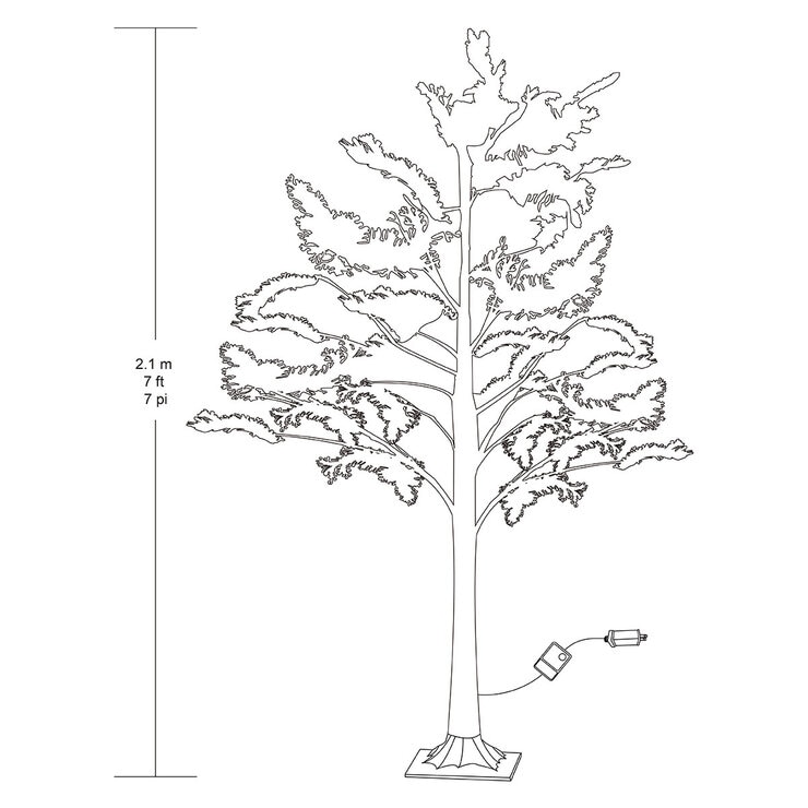 7ft Twinkle Flocked Cedar Tree