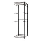 TRINITY 5 Tier Black Storage Bin Rack