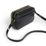 Ted Baker Stina Croc Mini Camera Bag in Black