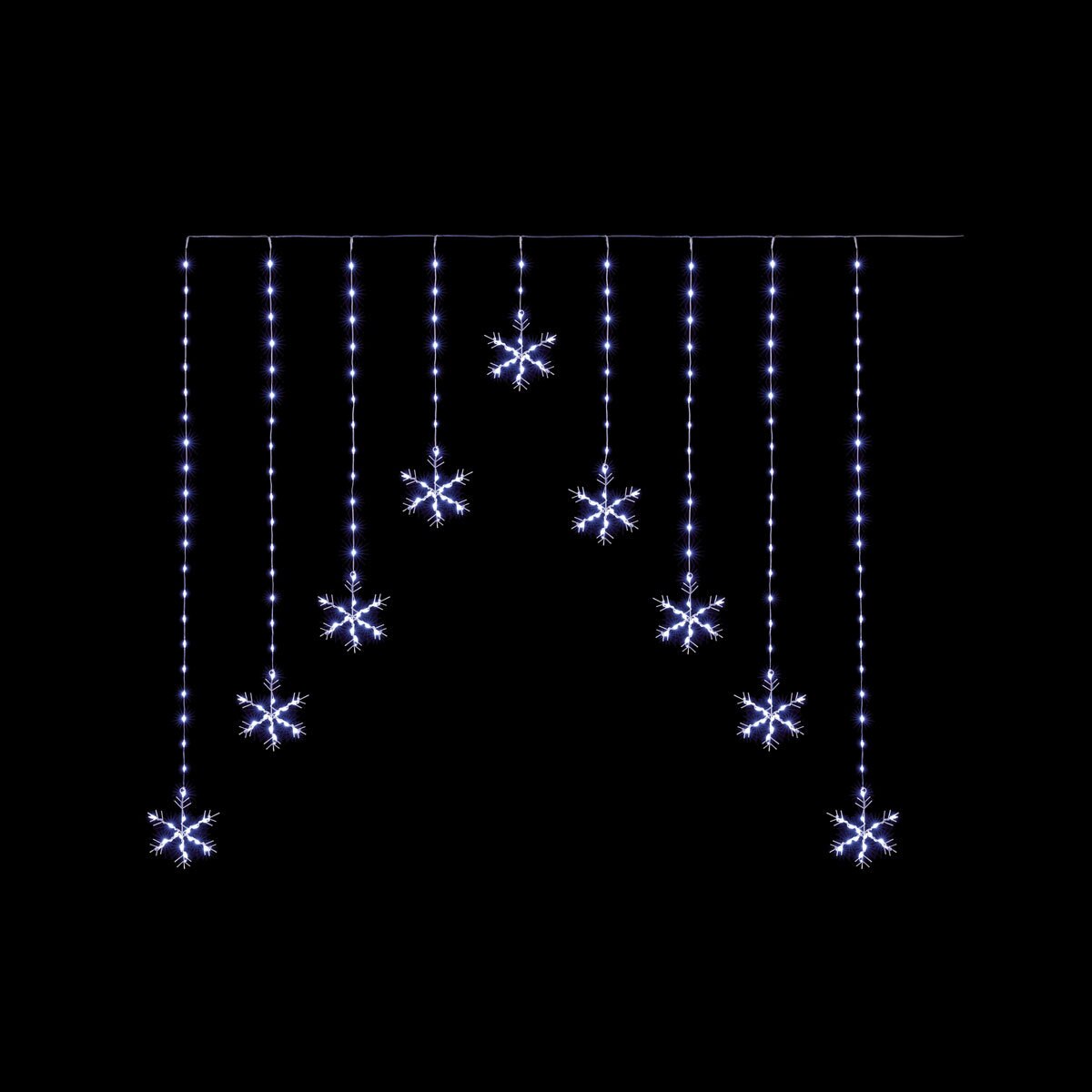 1.2x1.2m Flexibright Snowflake V Curtain with 267 White LEDs