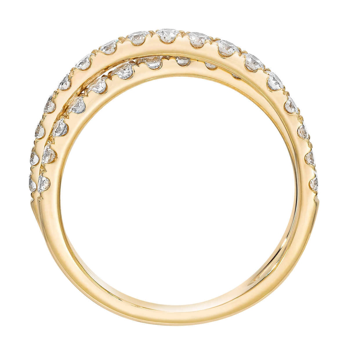 0.90ctw Round Brilliant Cut Diamond Ring, 14ct Yellow Gold