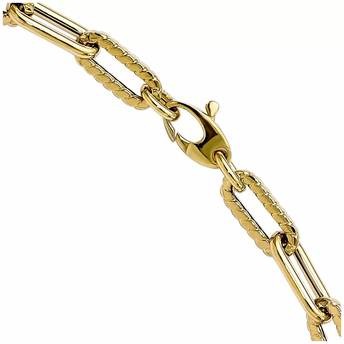 14ct Yellow Gold Twisted Paperclip Necklace 14ct Yellow Gold Twisted Paperclip Necklace