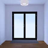 Dortech Double Richmond Aluminium Front Door with Lever Handle in 2 Colours