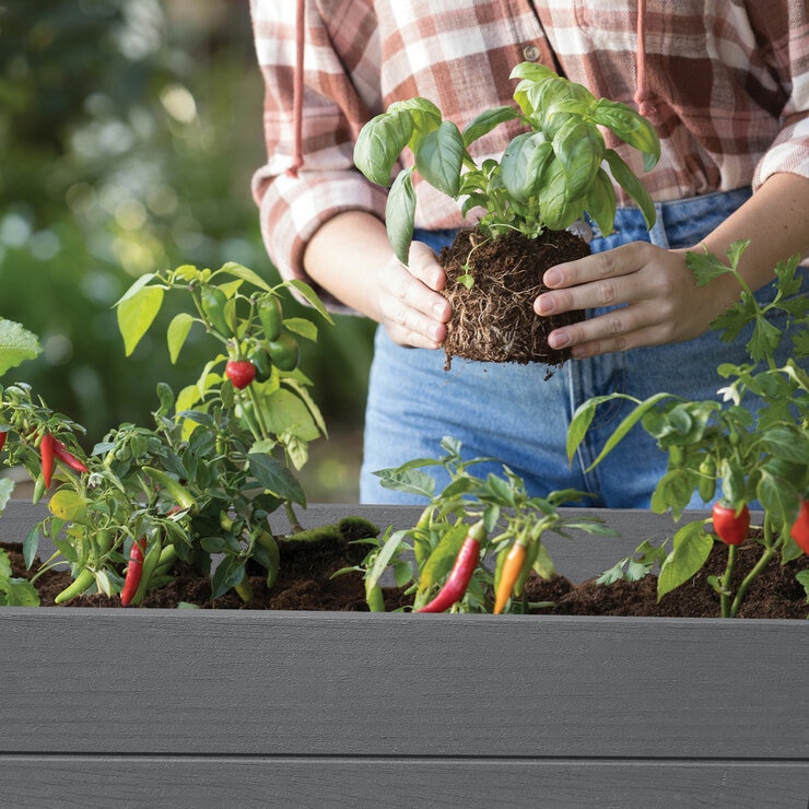 Keter Cortina 1.1m Raised Garden Bed with Self-Watering System