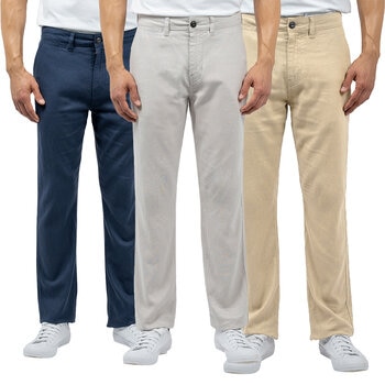 Jachs Men's Linen Chino Pant
