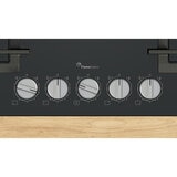Bosch Series 6 PPQ7A6I40, Tempered Glass 90cm Gas Hob in Black