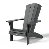 Leisure Line Adirondack Faux Wood Garden Chair in Grey Leisure Line Adirondack Faux Wood Garden Chair in Grey