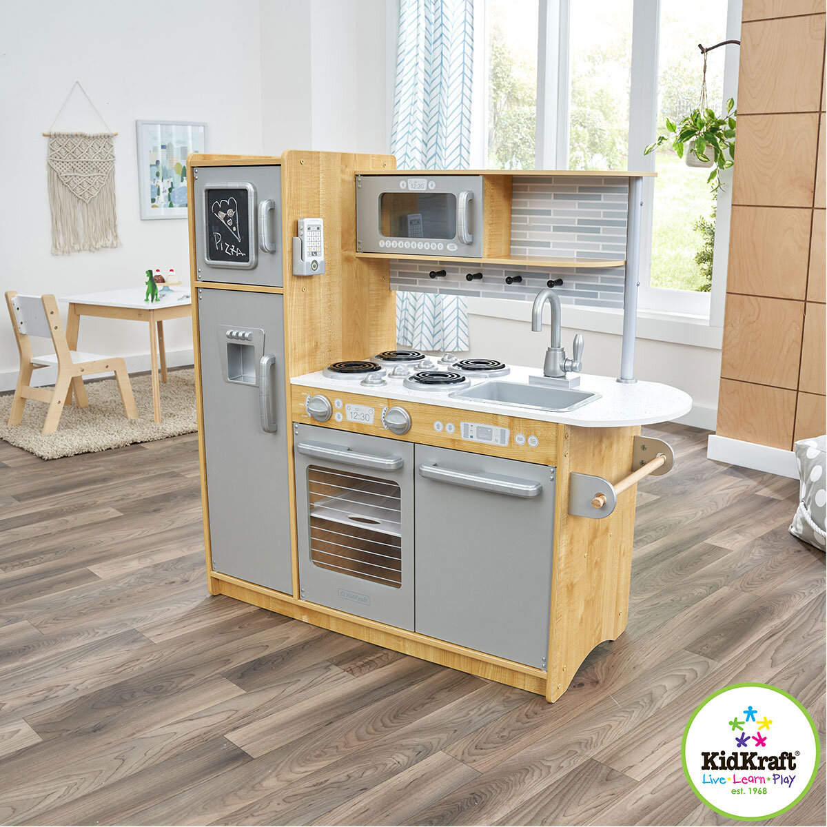 Buy KidKraft Uptown Natural Kitchen Overview Image at Costco.co.uk