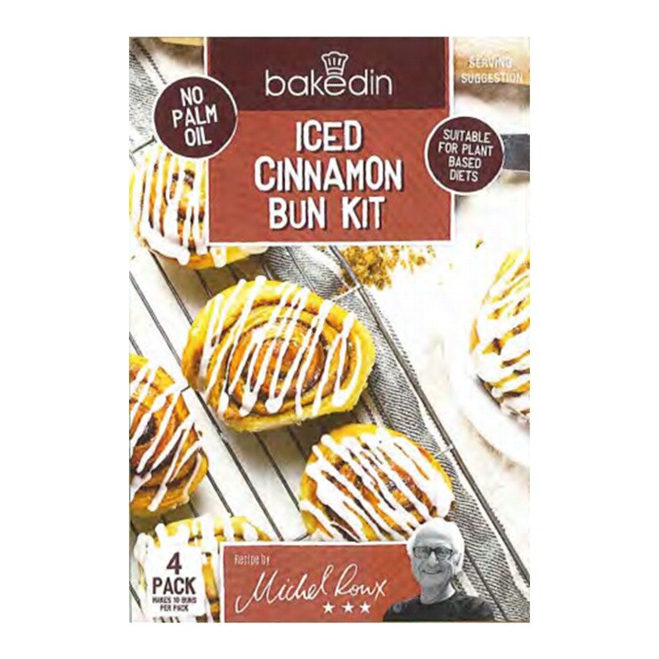 Bakedin Iced Cinnamon Bun Kit, 4 x 435g Costco UK