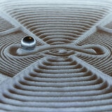 Close up image of drift sandscape patterns