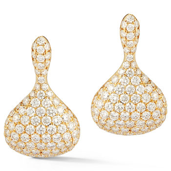 1.99ctw Round Brilliant Cut Diamond Earrings, 18ct Yellow Gold