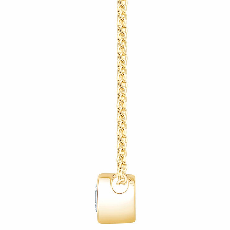 0.30ctw Round Brilliant Cut Diamond Solitaire Pendant, 14ct Yellow Gold 0.30ctw Round Brilliant Cut Diamond Solitaire Pendant, 14ct Yellow Gold