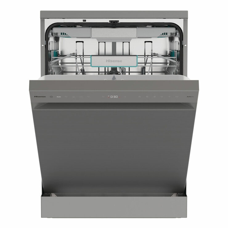 Hisense HS693A90XADUK 16 Place Settings, Freestanding Dishwasher, A Rated, in Silver