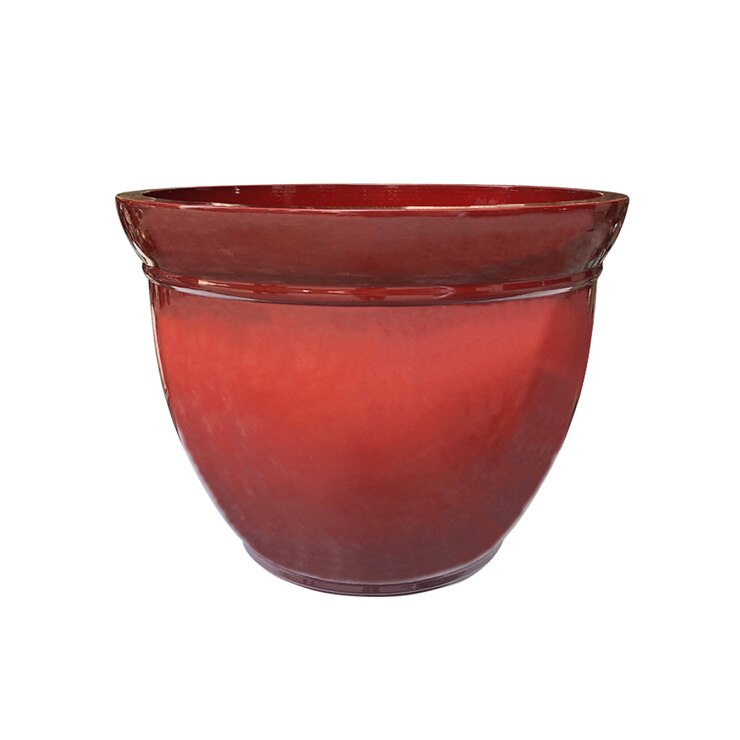 Kittredge 22" (56cm) Resin Planter In Red Costco UK