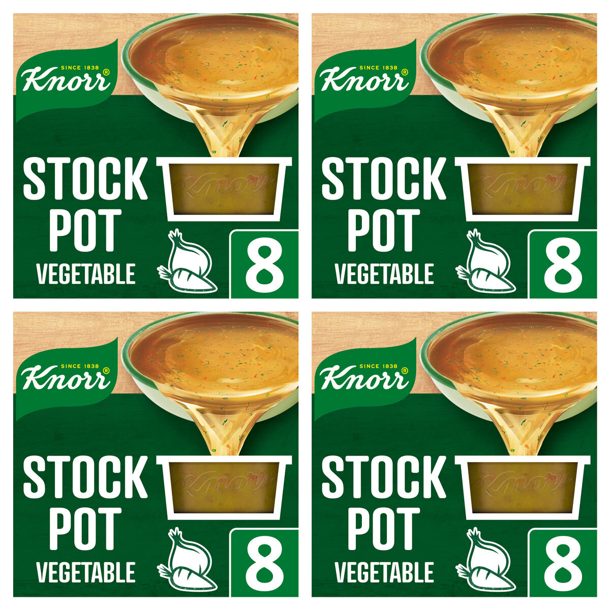 Knorr Vegetable Stock Pot, 4 x 8 x 28g