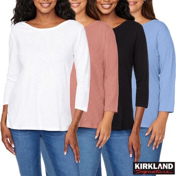 Kirkland Signature Ladies Boatneck Tee