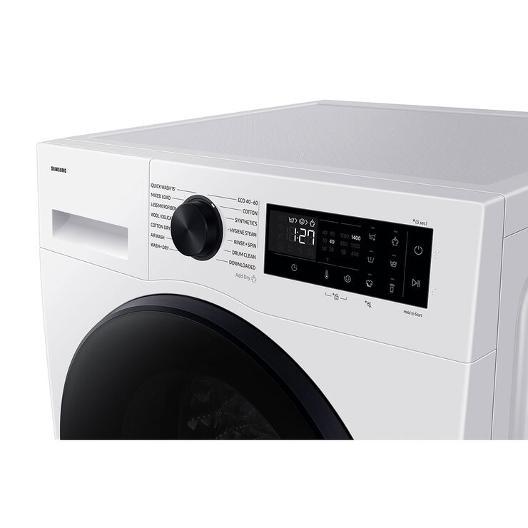 Samsung WD11DG5B15BEEU 11/6kg Washer Dryer, D Rated in White
