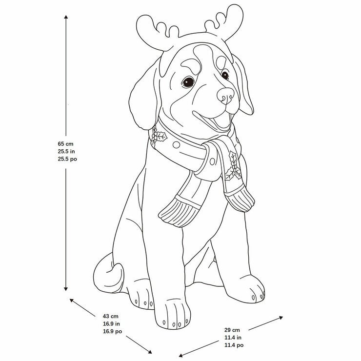 26 inch Christmas Dog Greeter 26 inch Christmas Dog Greeter