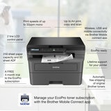 Brother A4 Mono Laser Printer MFP, DCP-L2627DWE