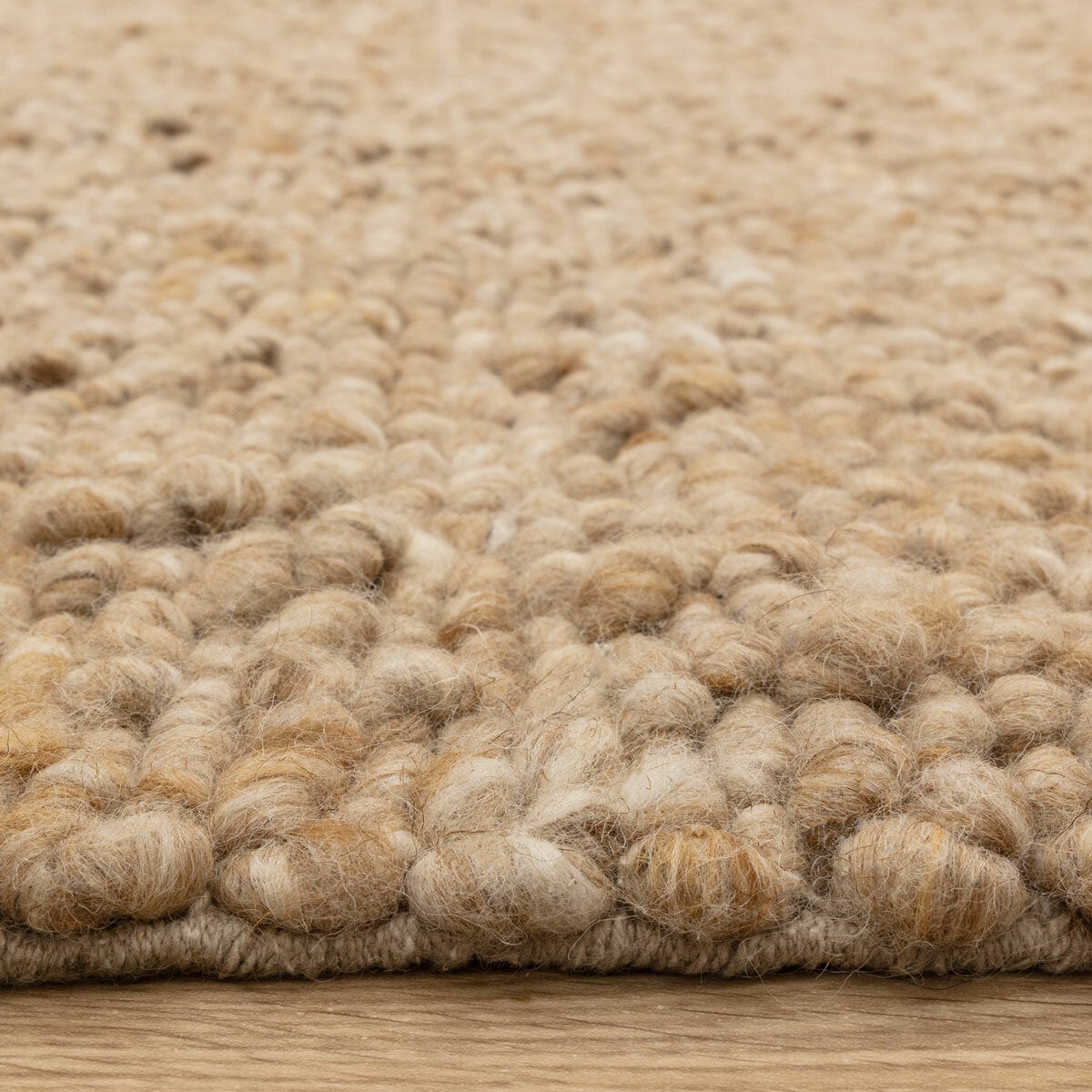 Adler Bouclé Wool Honey Rug, in 3 Sizes