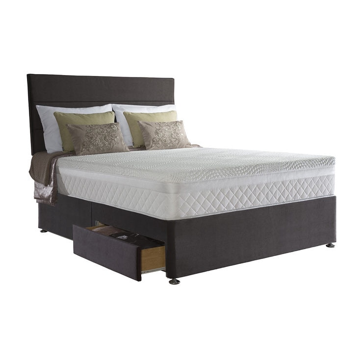 Sealy 1400 Pocket Hybrid Geltex Mattress & Divan in Peat in 4 Sizes