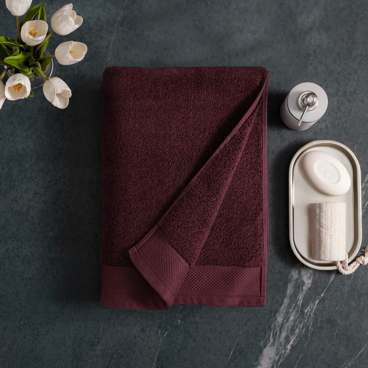 image of towel laying down