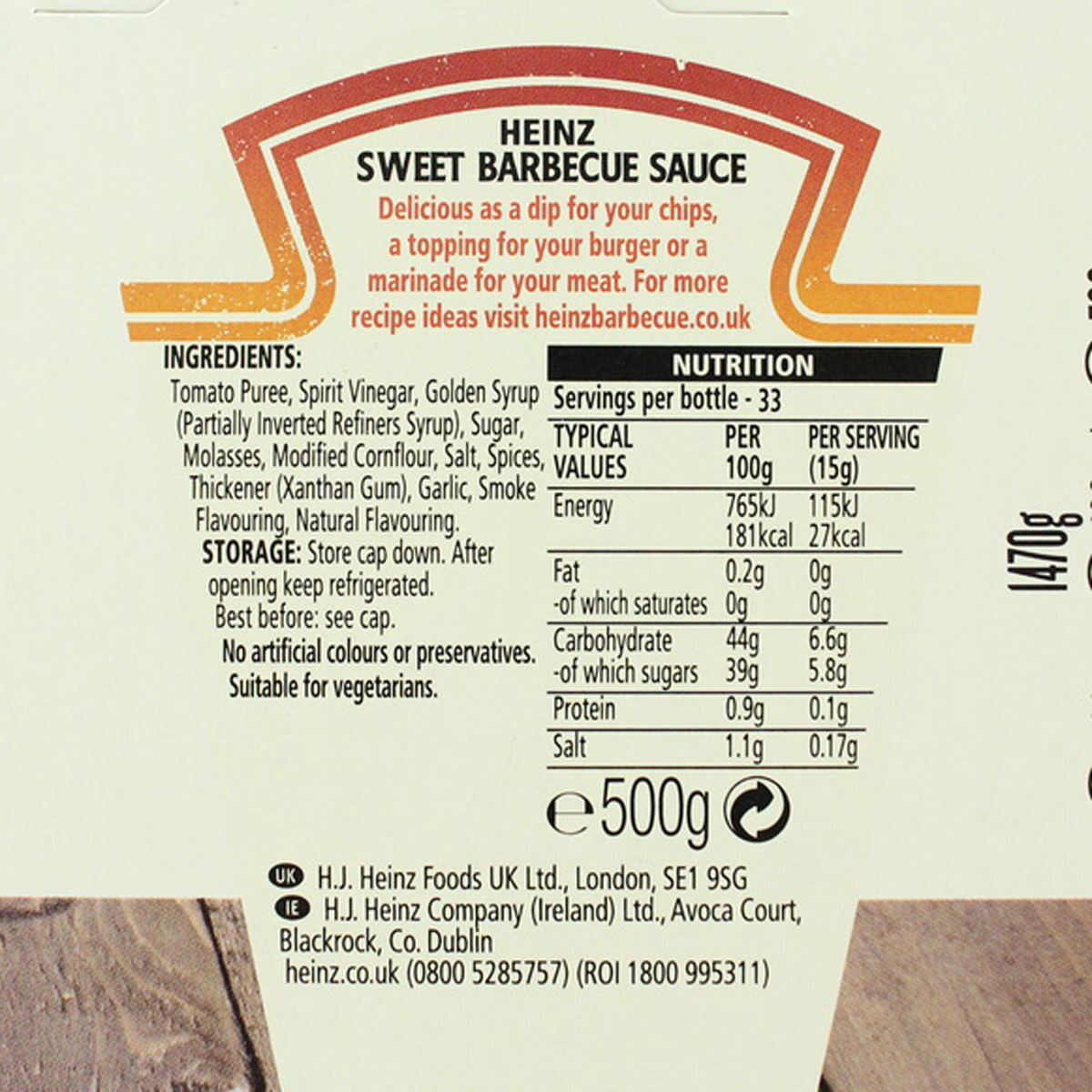 Heinz BBQ Sauce Selection 3 Pack, 1.47kg Costco UK